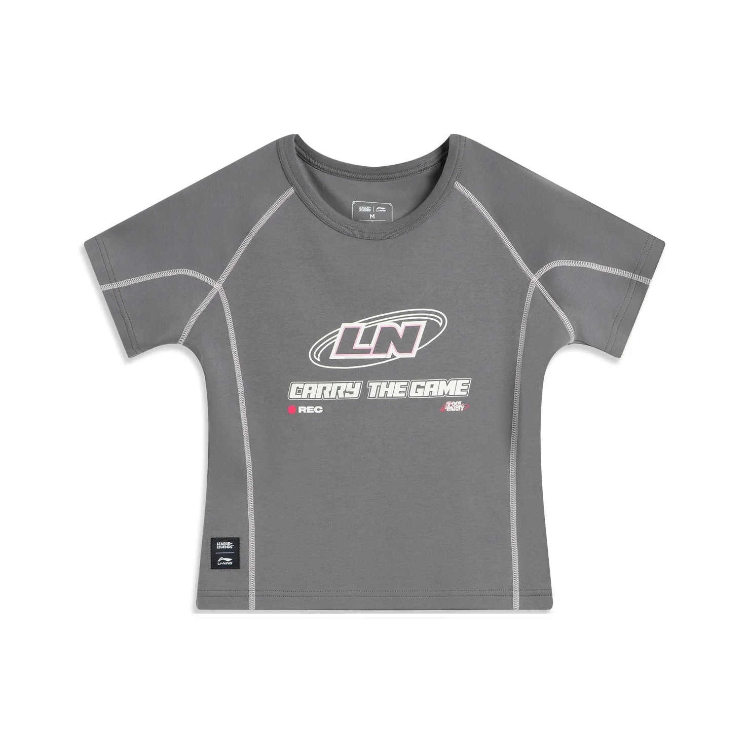LINING x LEAGUE OF LEGENDS T-Shirt Женская Элегантная Серый