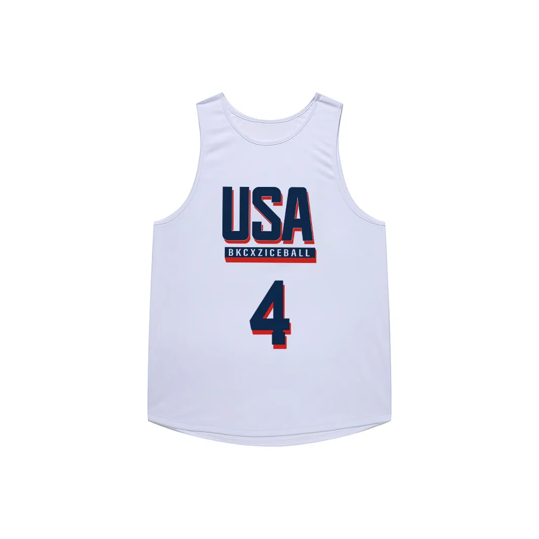 BKCXZICE American Sports T Shirt Quick Dry Breathable Basketball Jersey Men's
