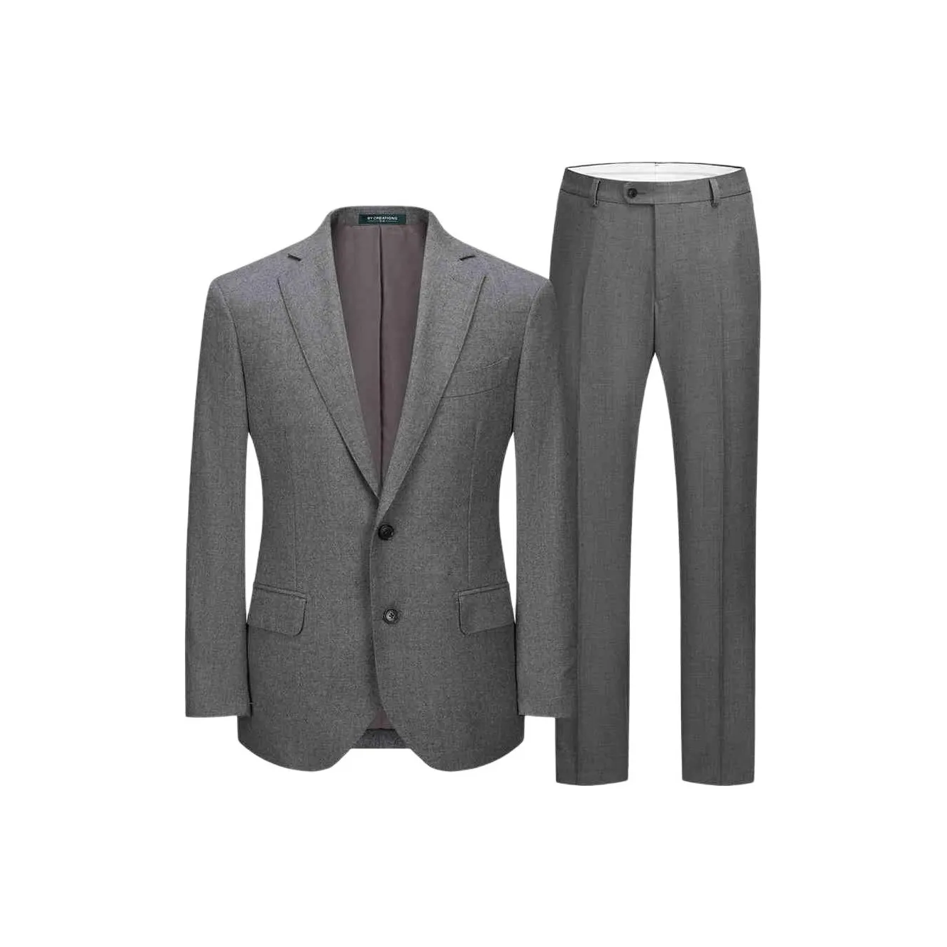 BY CREATIONS Бизнес-костюм мужской средний серый