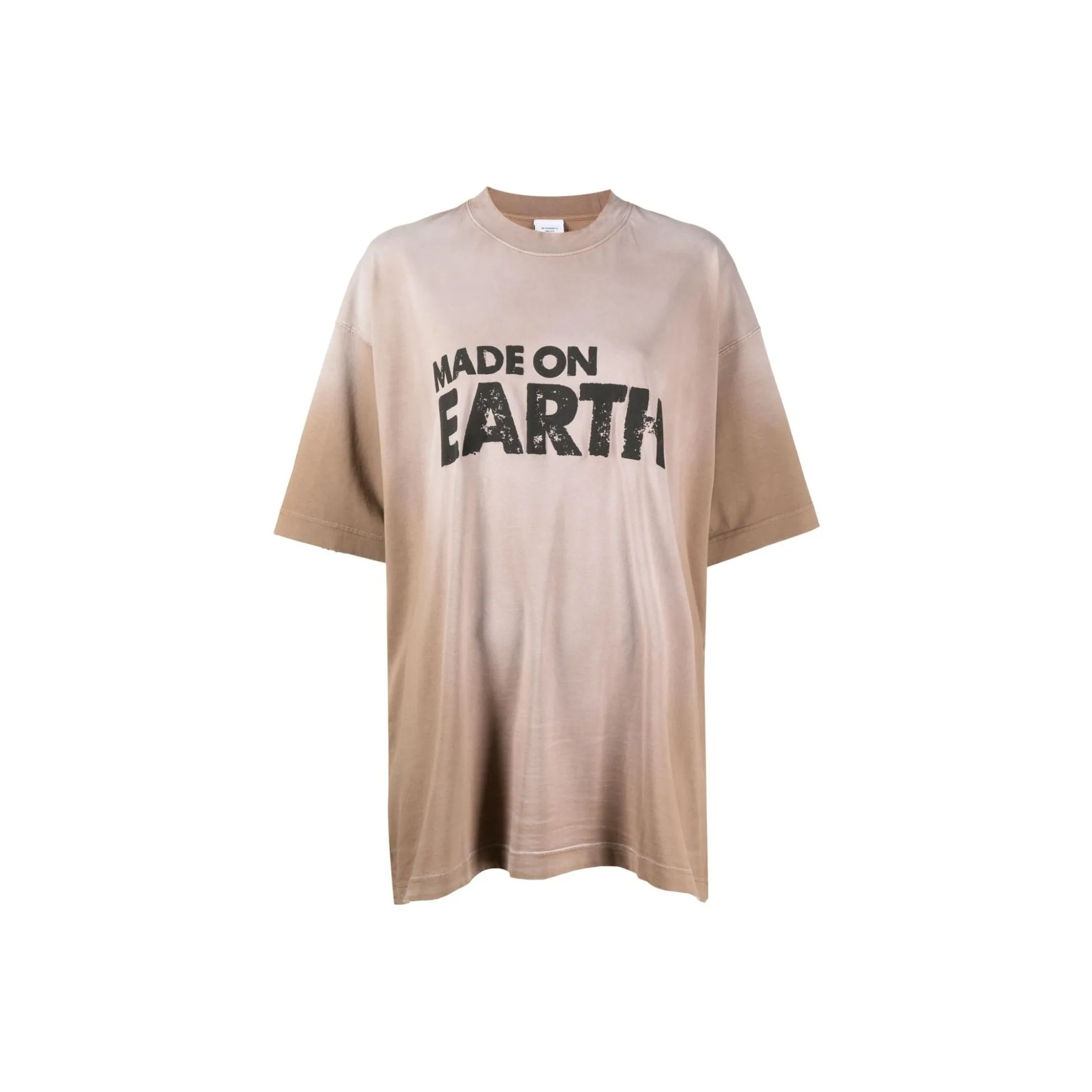 Vetements T-Shirt Женская Кофейного цвета