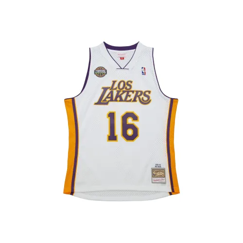 Mitchell Ness Белый Унисекс Баскетбольная Джерси