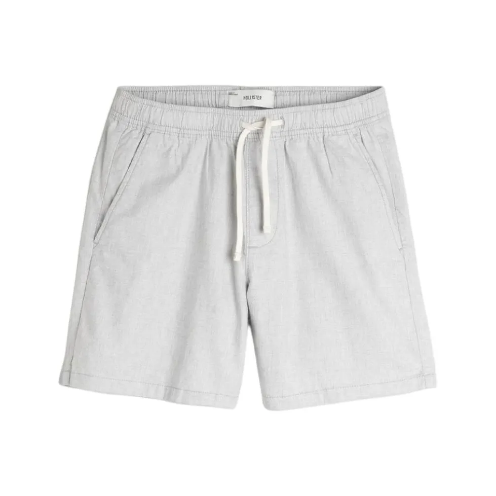 Hollister Повседневные шорты Мужские Светло-серые