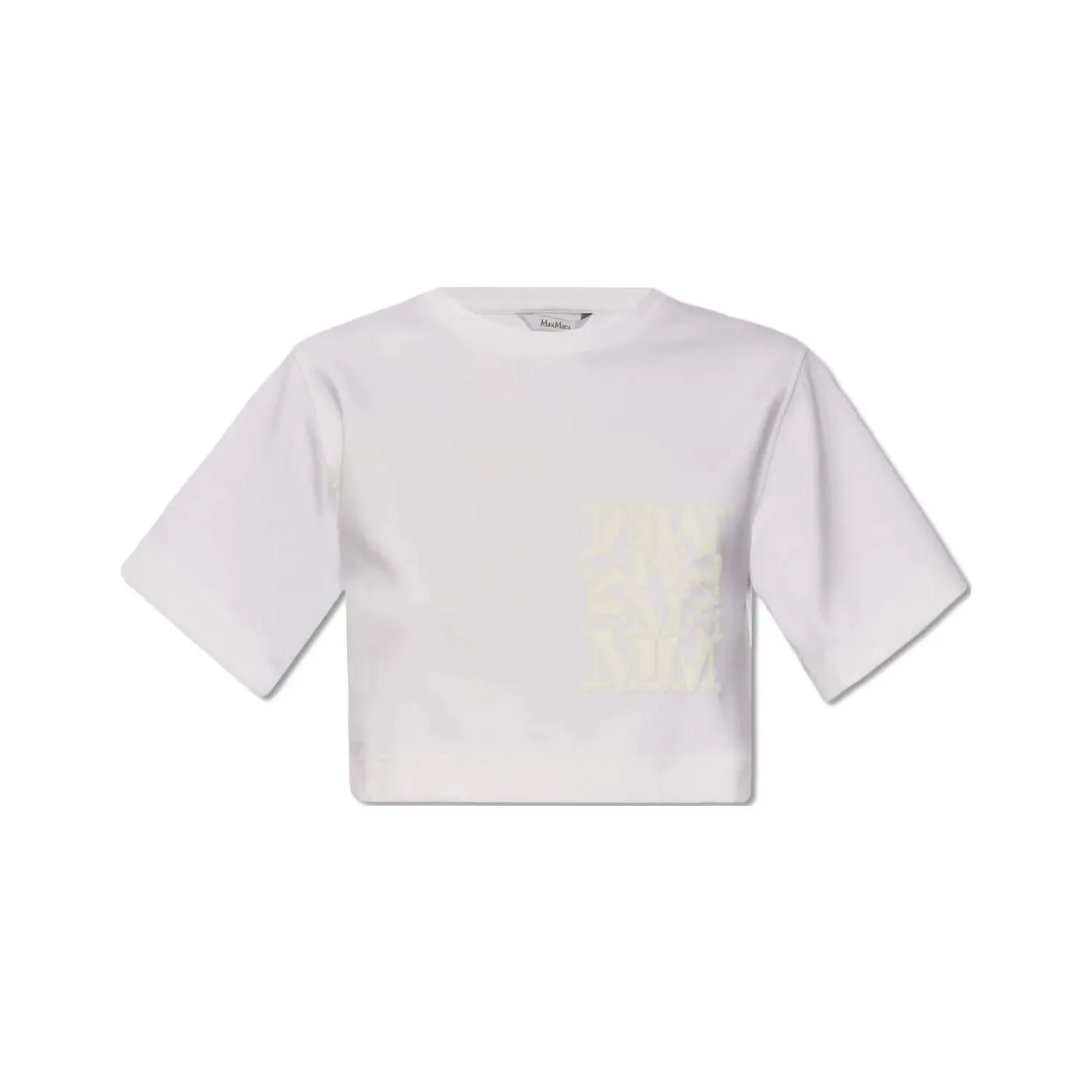 Max Mara Messico Crewneck Cropped T Shirt