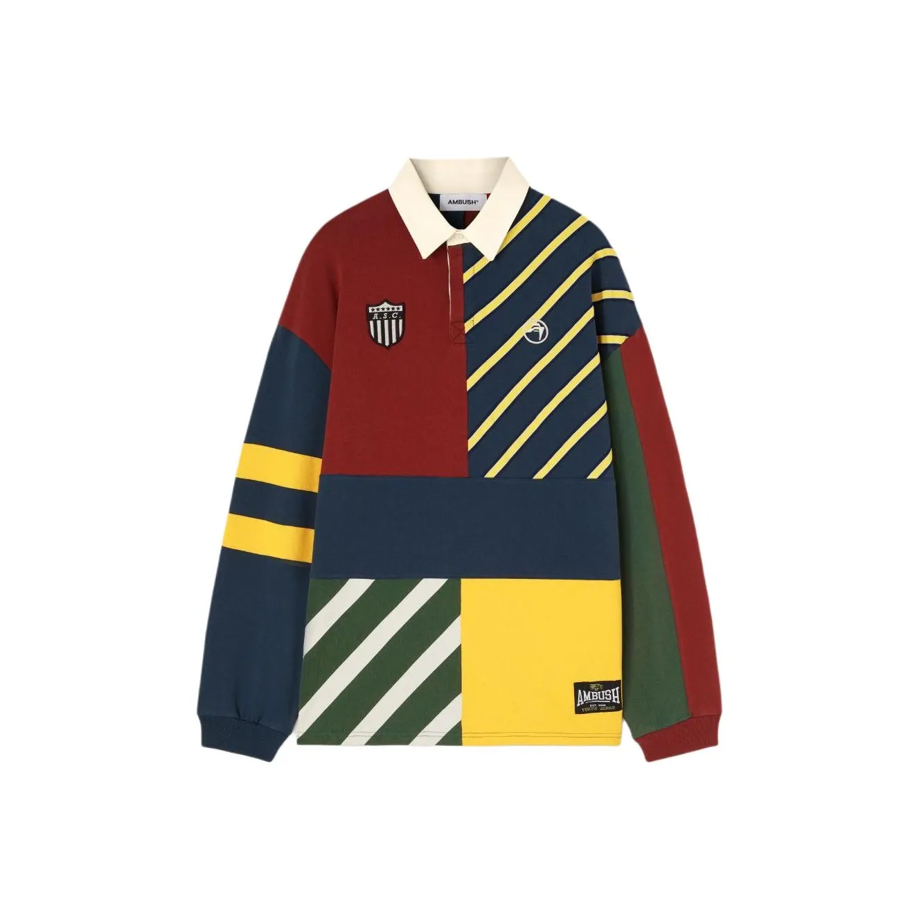AMBUSH Регби Джерси Мужской Многоцветный
