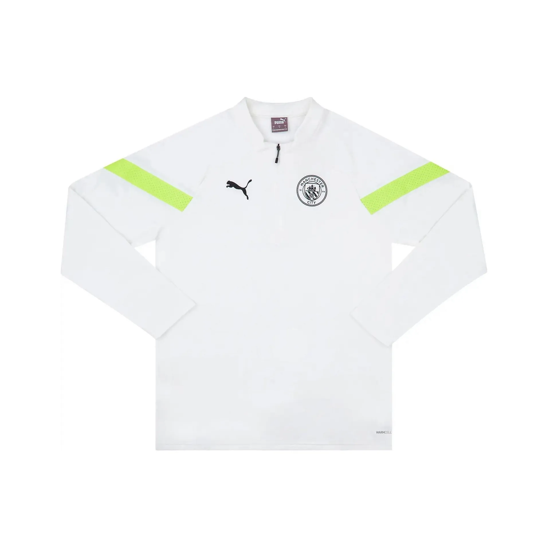 PUMA 2022 23 Manchester City 1 4 Zip Training Fleece Football Jersey Unisex White