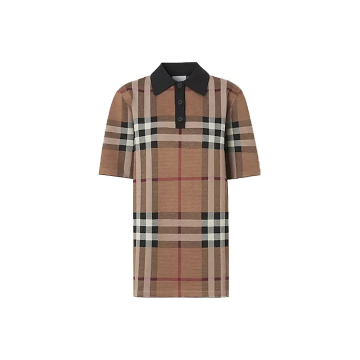 Burberry Check Polo Brown Check