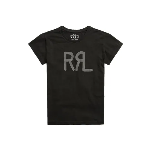 Double RL Черные Женские Футболки