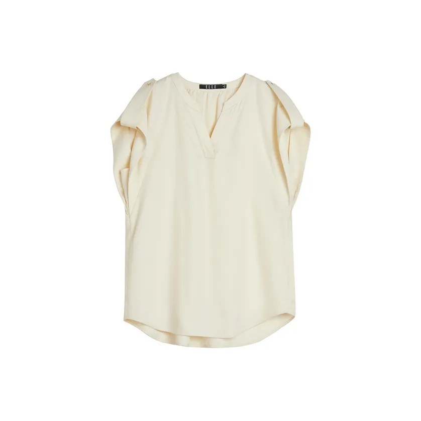 ELLE Рубашка Женская Бежевая Желтая
