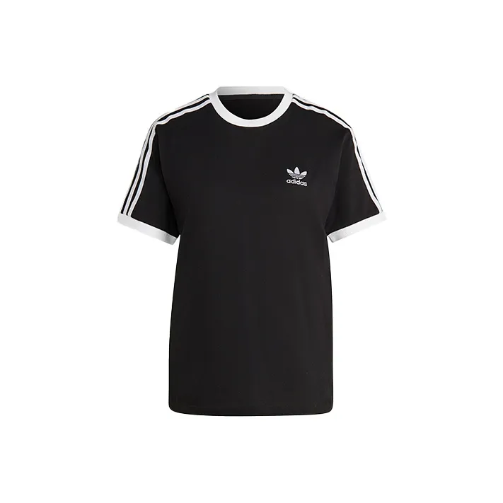 Adidas Originals ADICOLOR CLASSICS 3 Полосы T-рубашка Женская Черная
