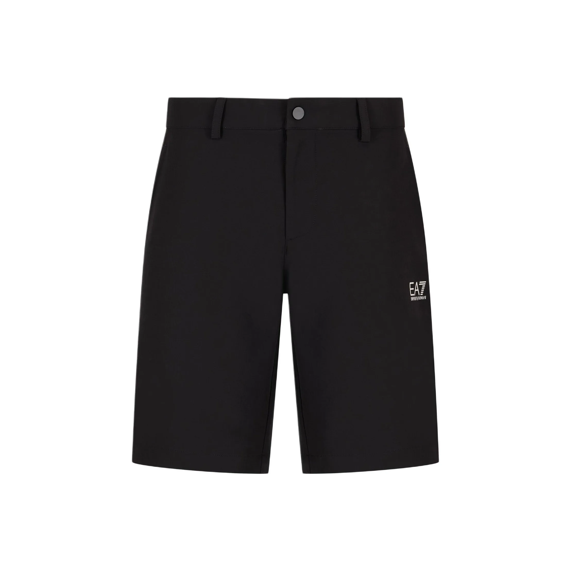 EMPORIO ARMANI EA7 Golf Pro Collection SS25 Casual Shorts Men's Black