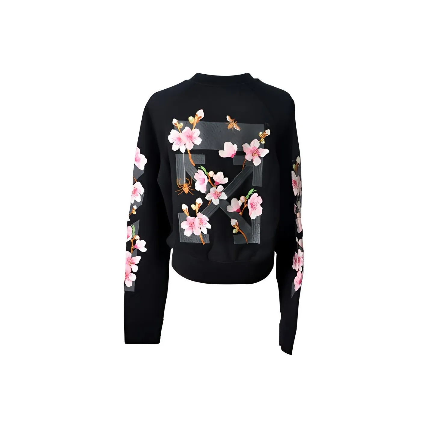 Off Белый Черный Унисекс Свитшоты