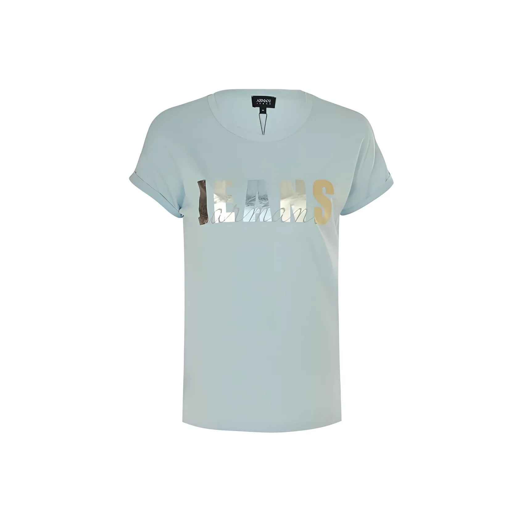 ARMANI JEANS T Shirts Women's Light Blue