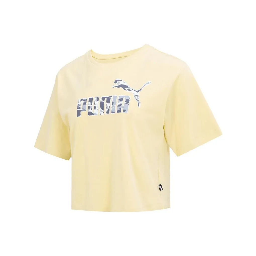 PUMA Стандартная футболка женская желтая
