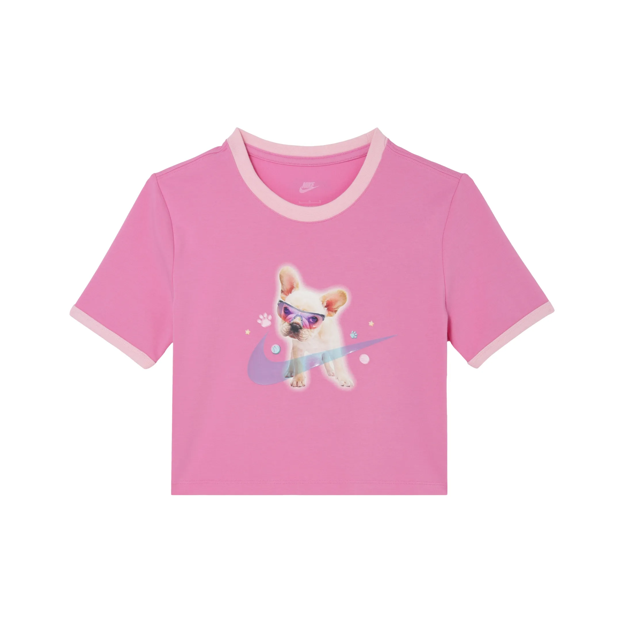 Nike Sportswear Women's Graphic Slim Crop T-shirt Pink