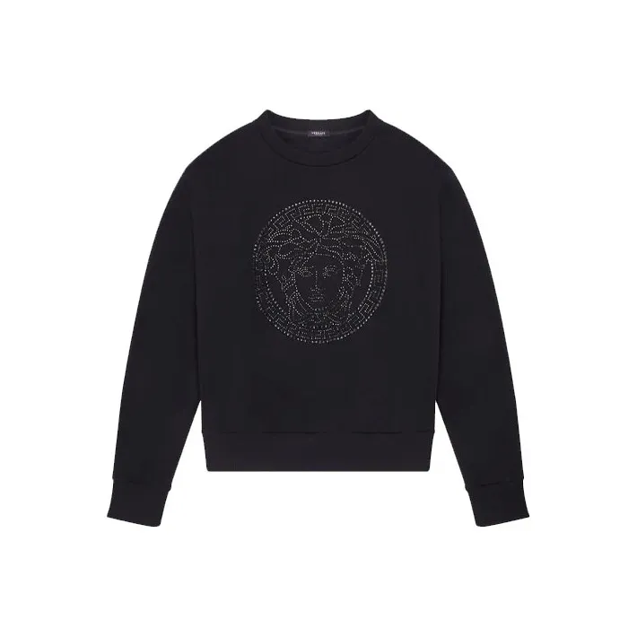 VERSACE Medusa Crystal Sweatshirt 'Black'