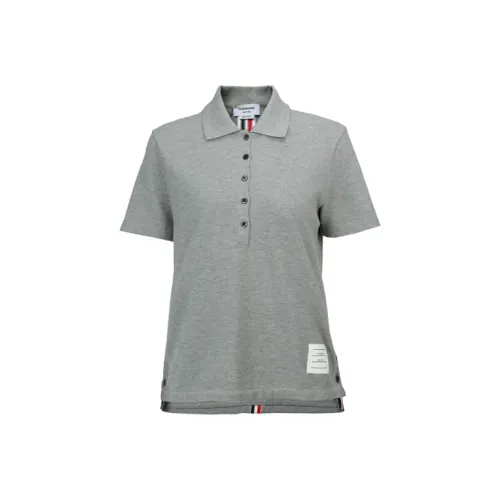 THOM BROWNE Серый Женские Поло