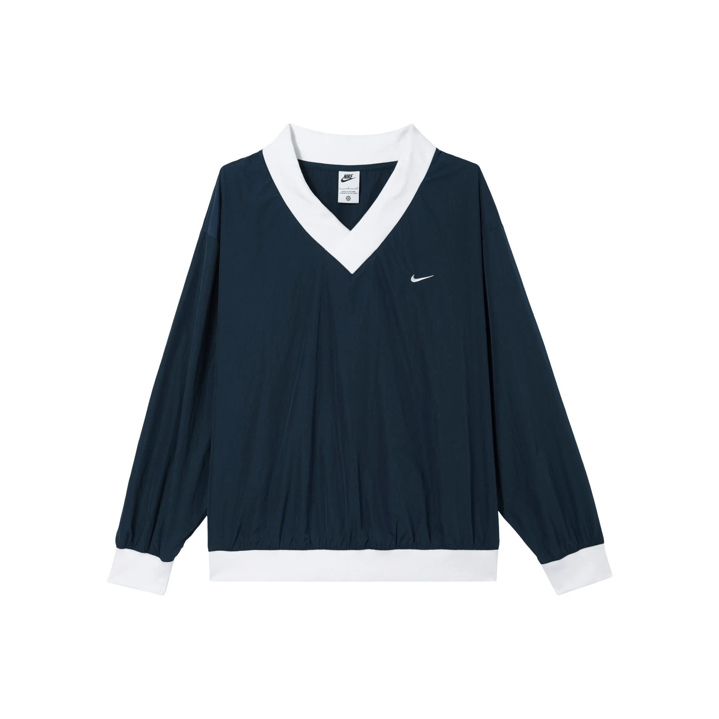 Nike Sportswear Essential Women's Loose Uv Woven Long-Sleeve V-Neck Top