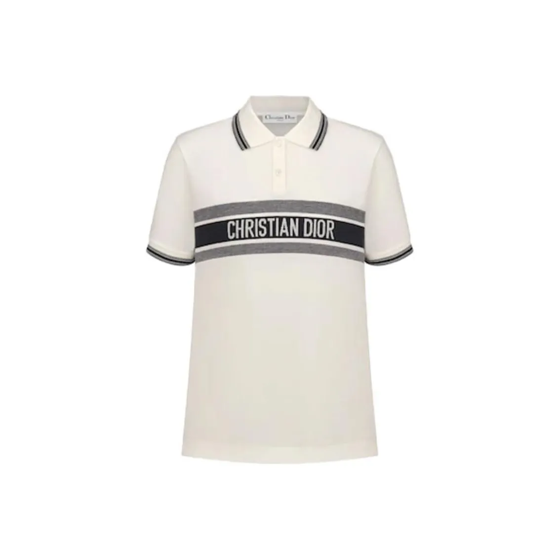 DIOR Quarterly New Products Polo Shirt Women's White