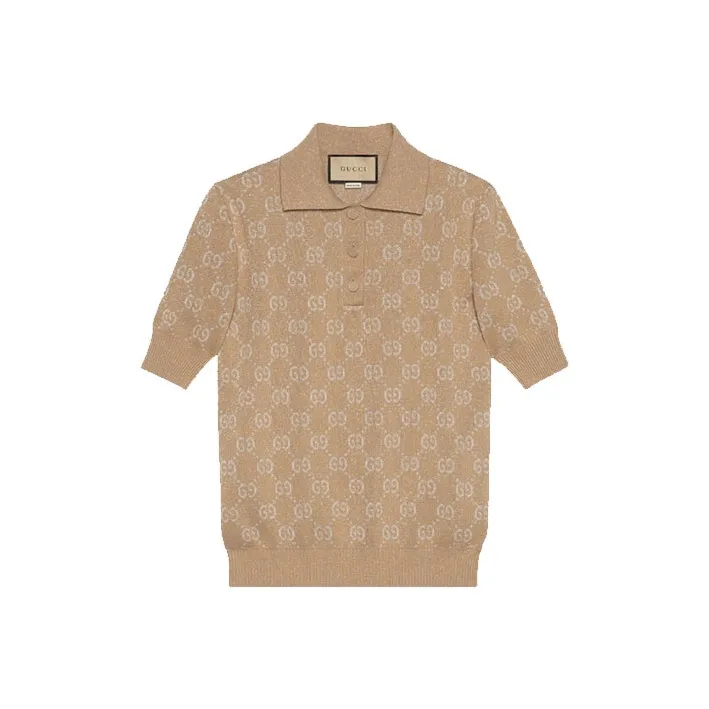 GUCCI Polo Shirts Women's Brown