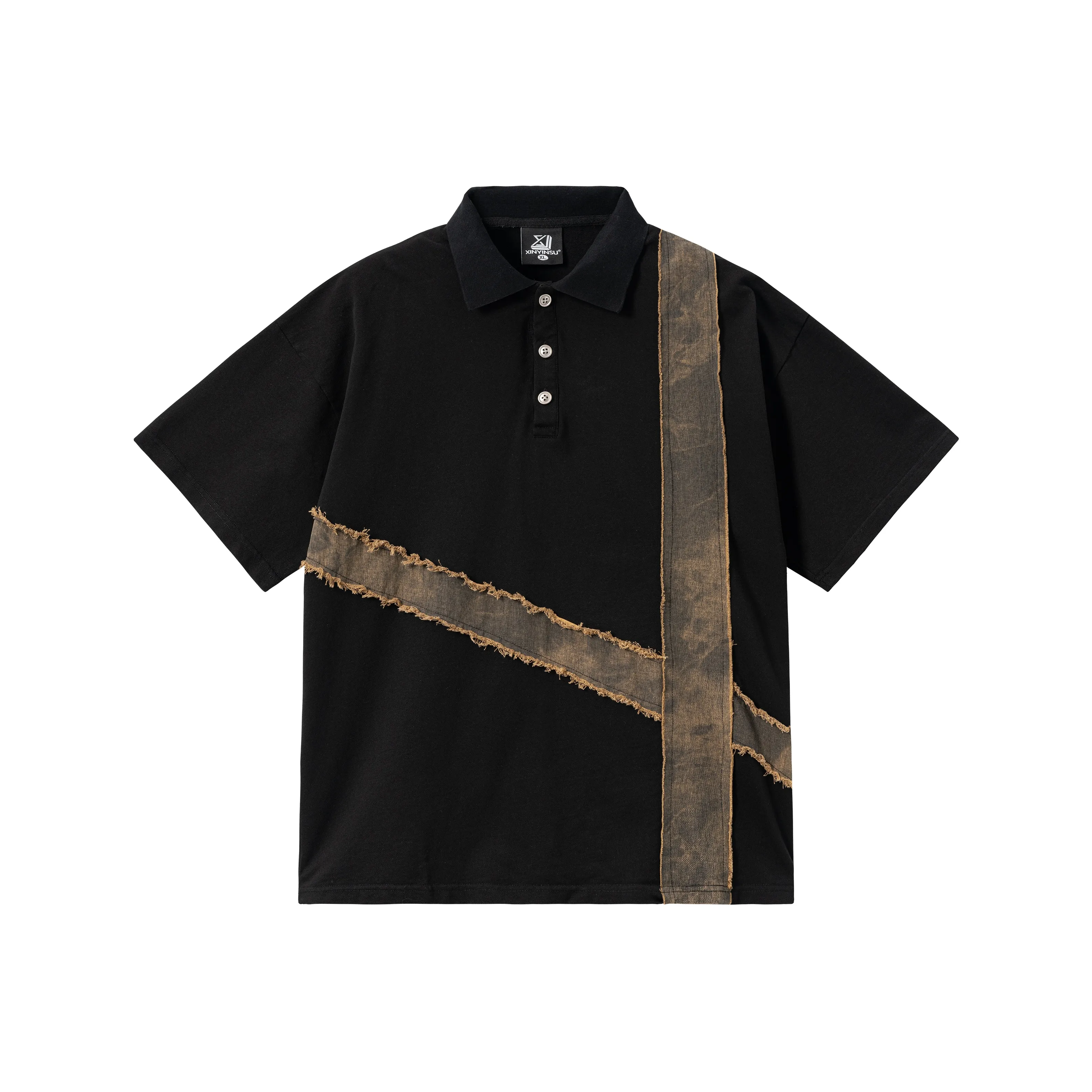 XINYINSU 25SS Polo Shirt Unisex Black