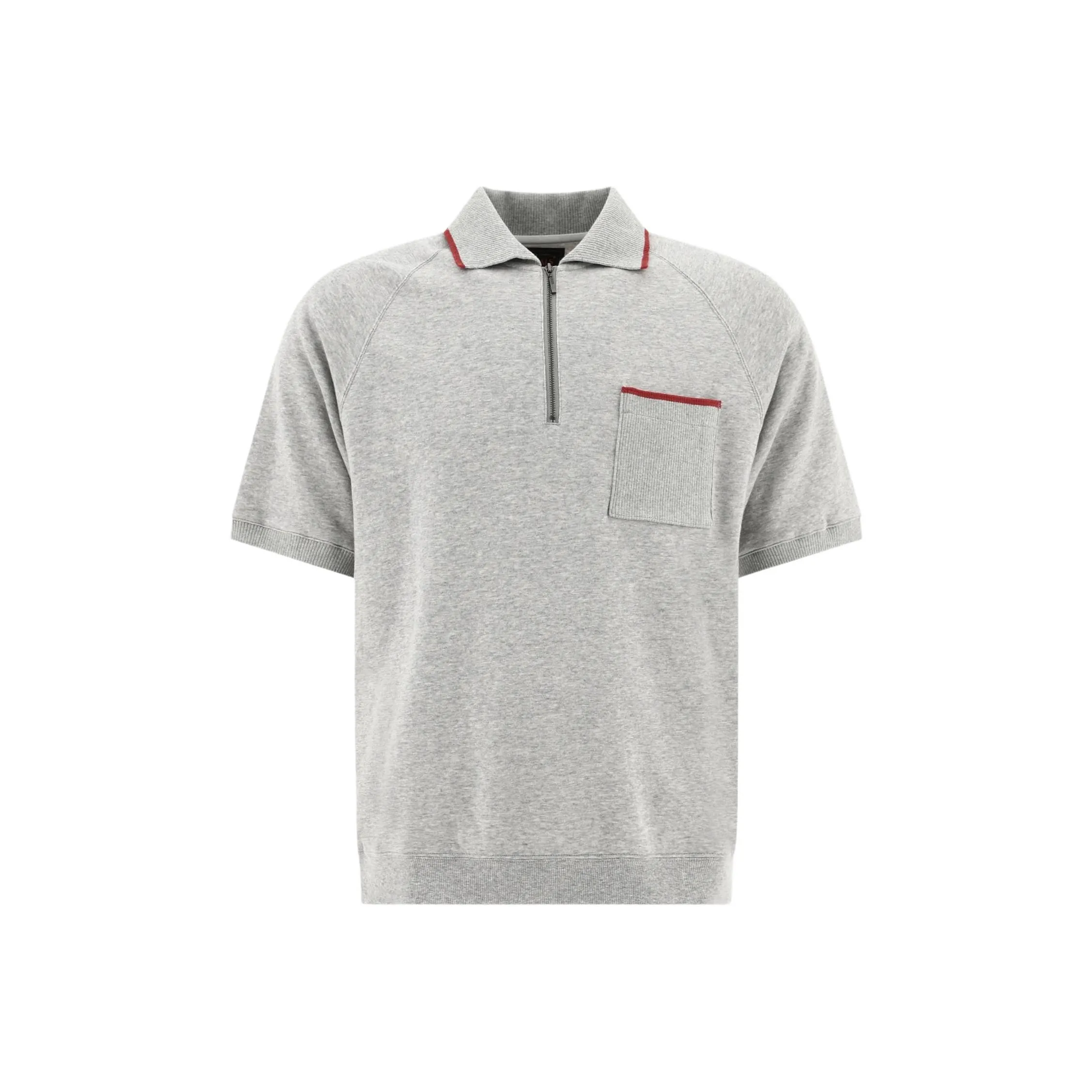 Beams Plus Polo Shirts Men Gray