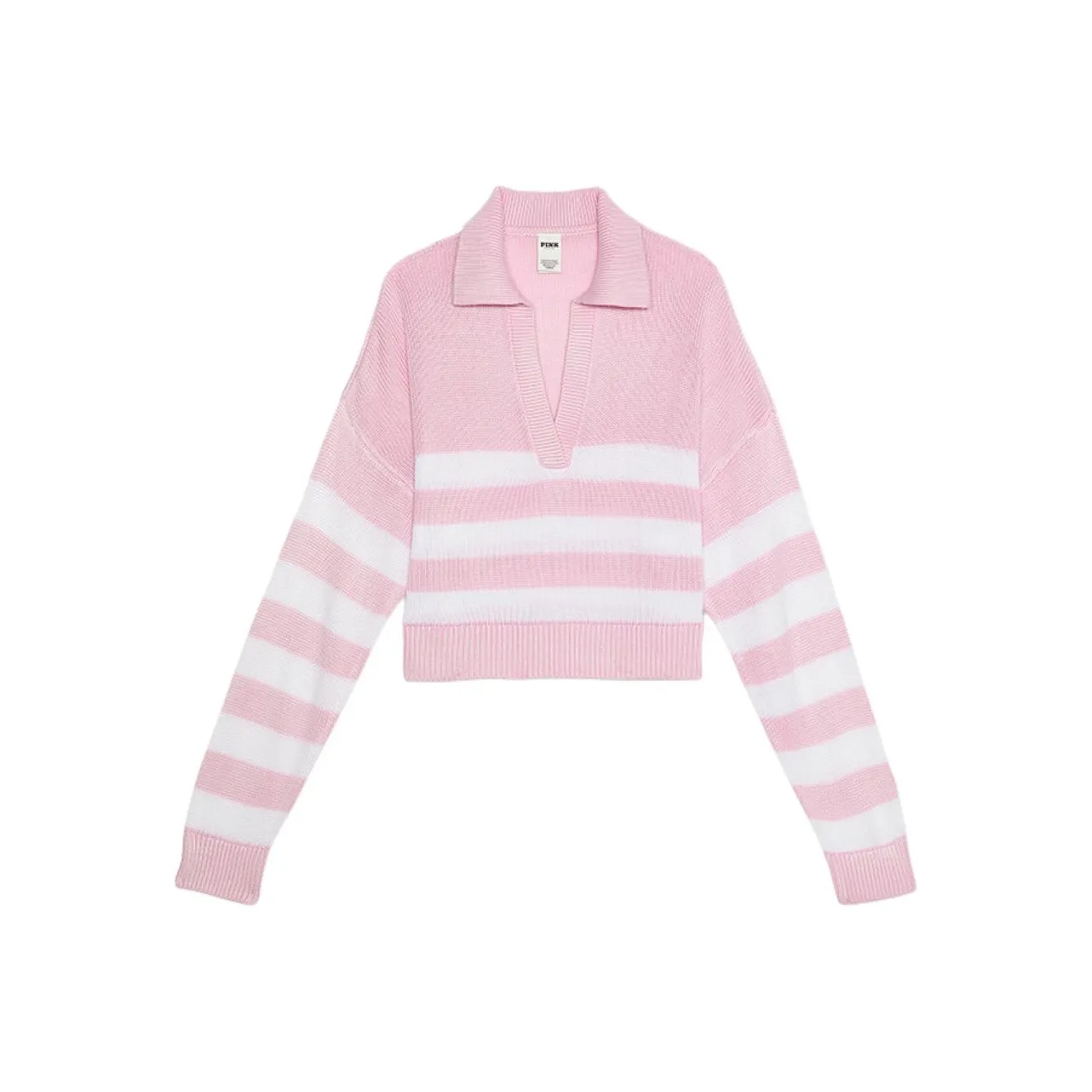 Victoria's Secret Розовый Трикотаж Женский Розовый Белый Полосы