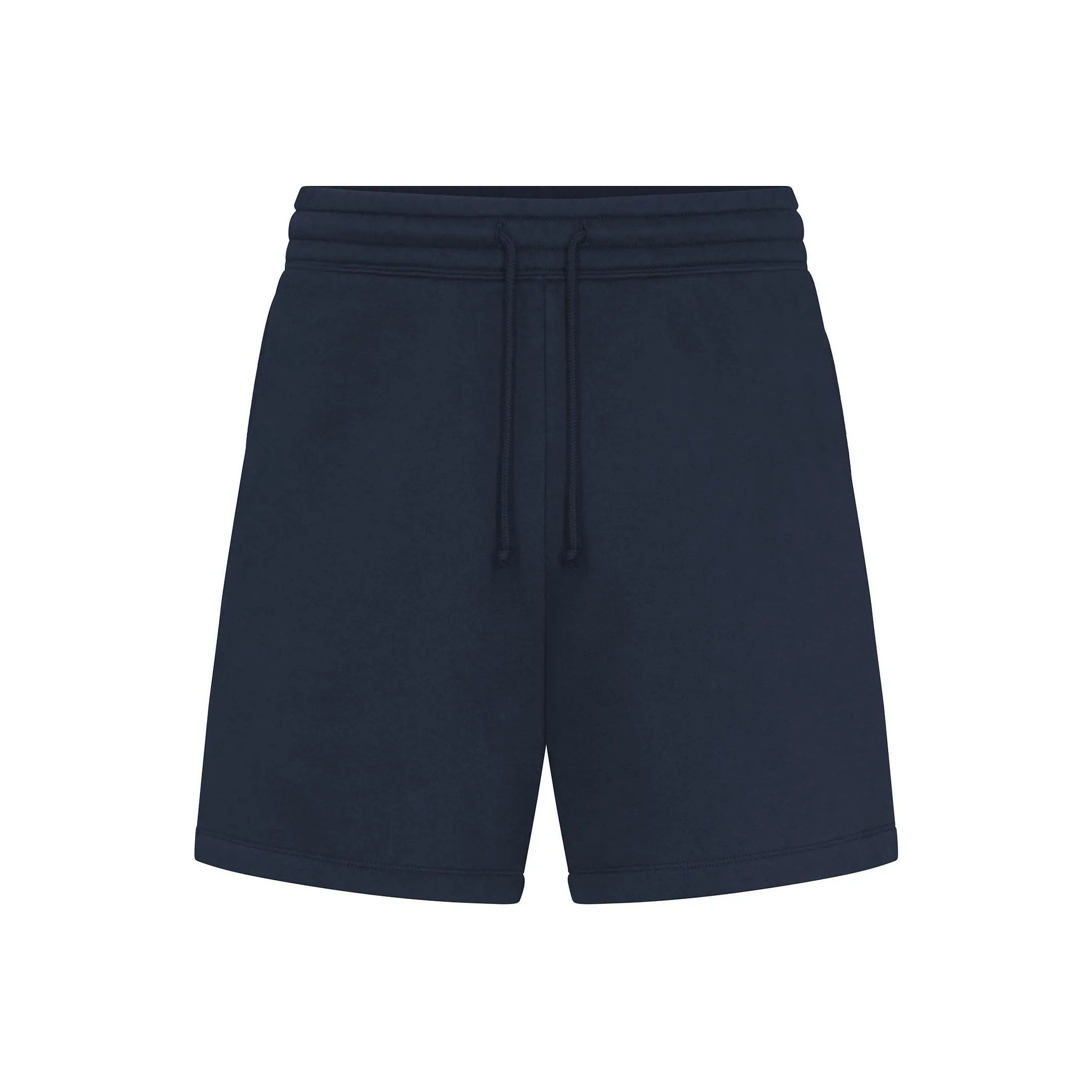 SKIMS SS25 Флис Lounge MENS Relaxed Короткие Повседневные Шорты Мужские Темно-Синий Морской Синий