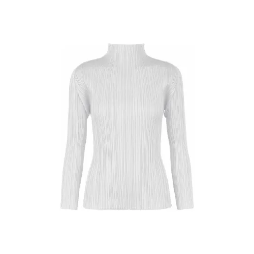 PLEATS PLEASE ISSEY MIYAKE Светло-серые Женские Рубашки