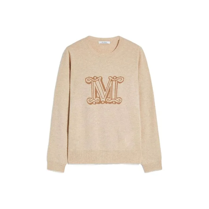 MaxMara Светло-верблюжий Женские кашемировые свитеры