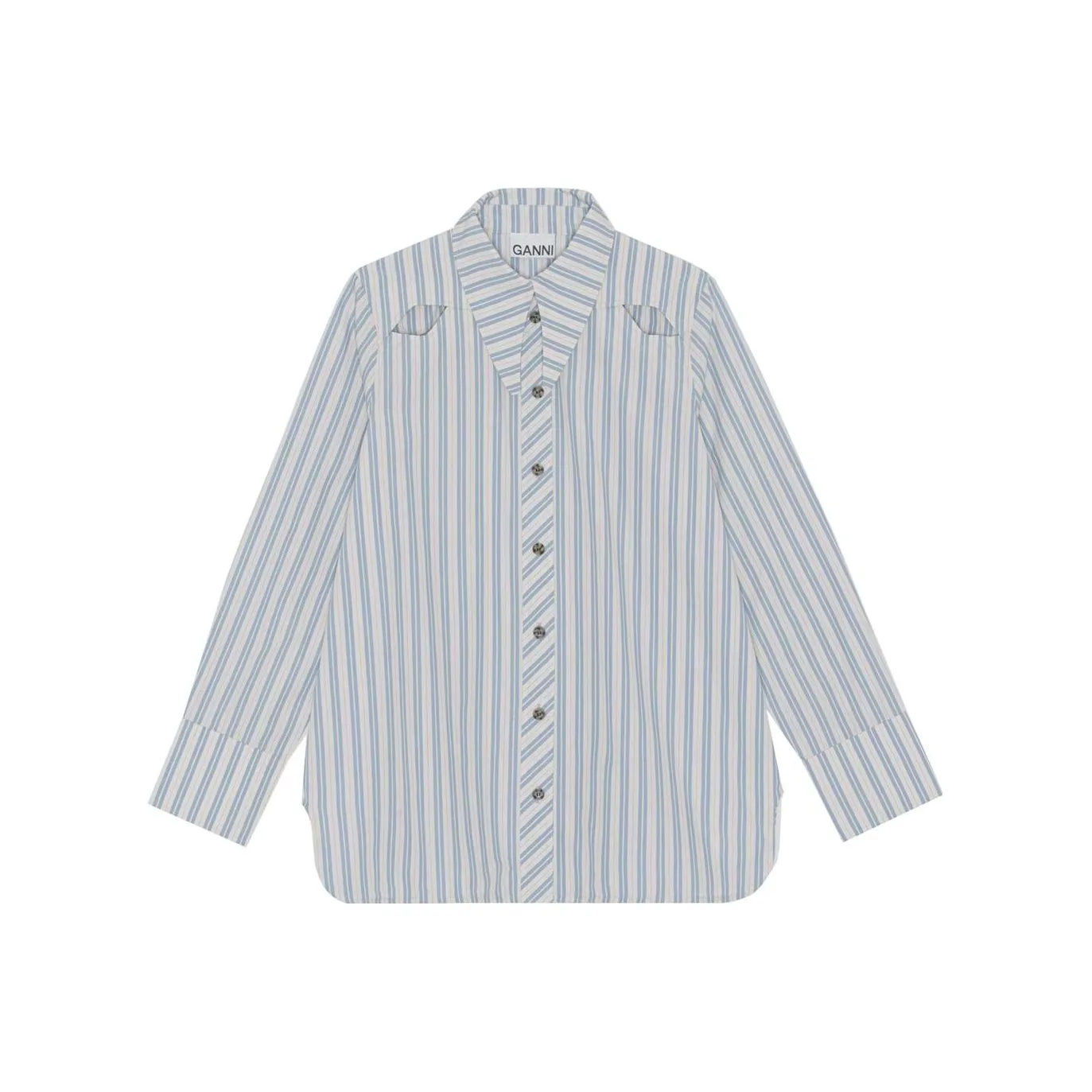 GANNI Светло-синие Женские Рубашки