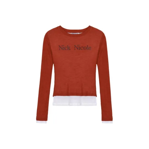 Nick & Nicole Женские красные футболки