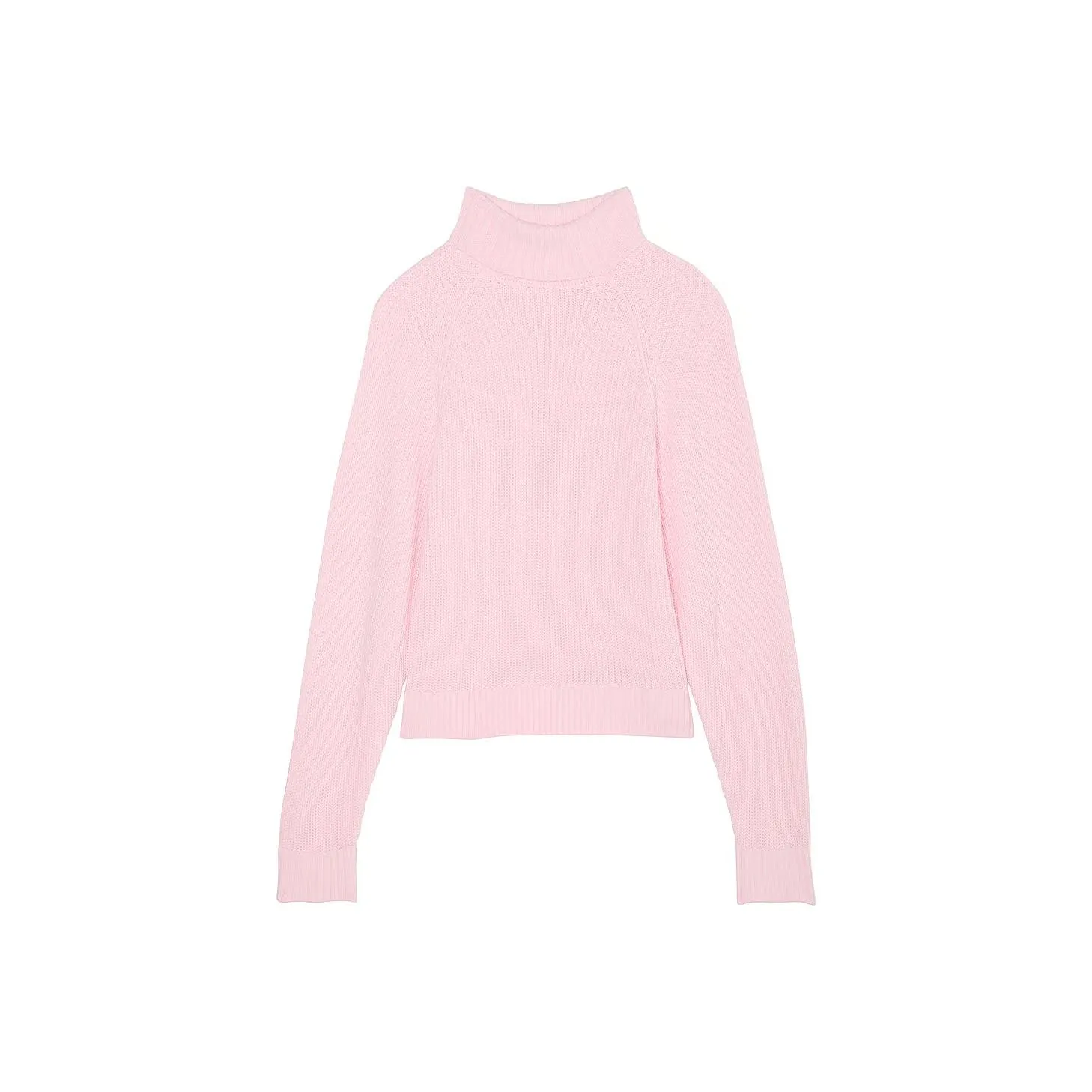 Victoria's Secret Розовый VARSITY KNIT Chunky Водолазка PT Свитер Женские Розовый Тюльпан