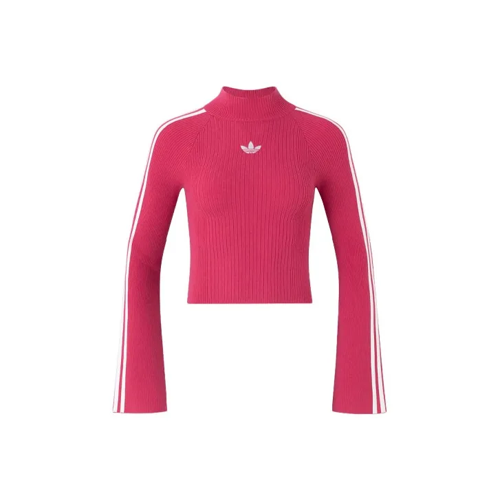 Adidas Originals Premium KNIT Водолазка Топ Свитер Женский Фиолетовый Розовый