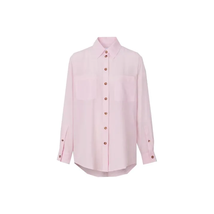 Burberry Shirt Women's Light Candy Pink