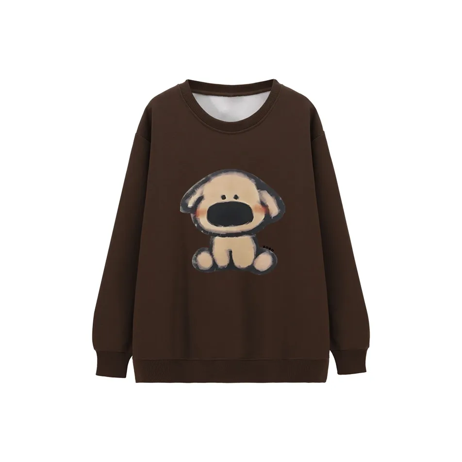 ONE PASS STUDIO Свитшот Женский Темно-Коричневый