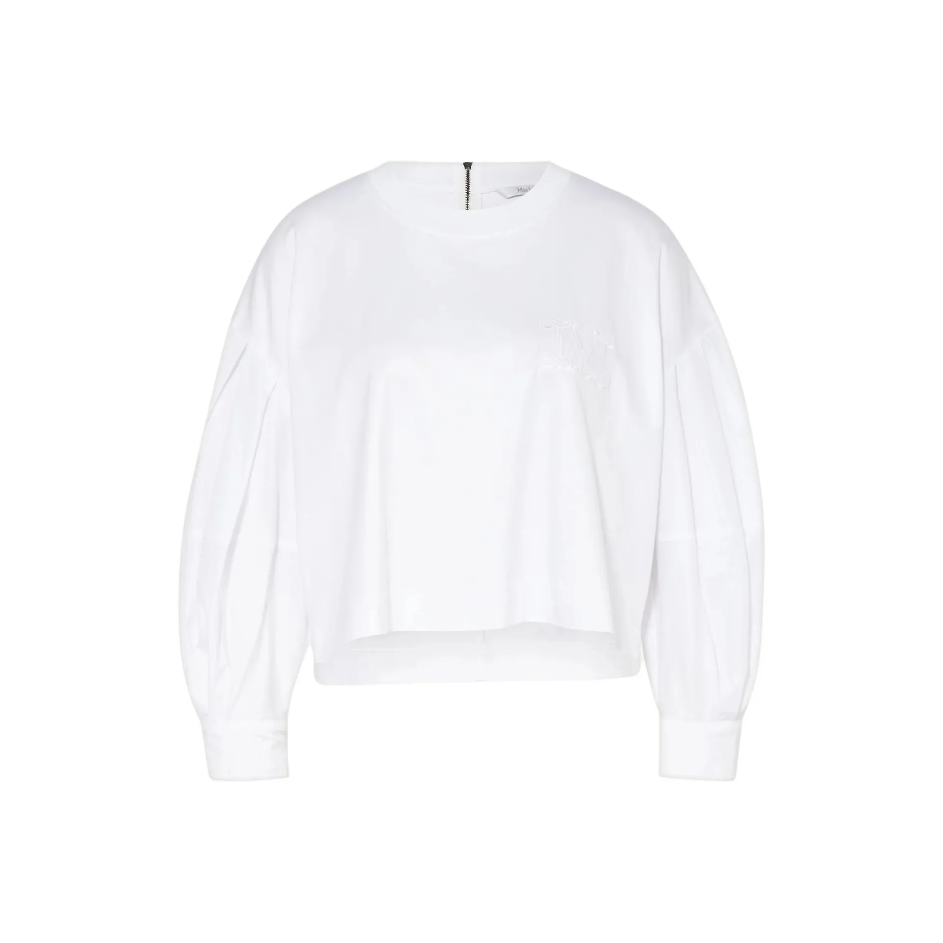 MaxMara Dolly Crewneck Puff Sleeved Top