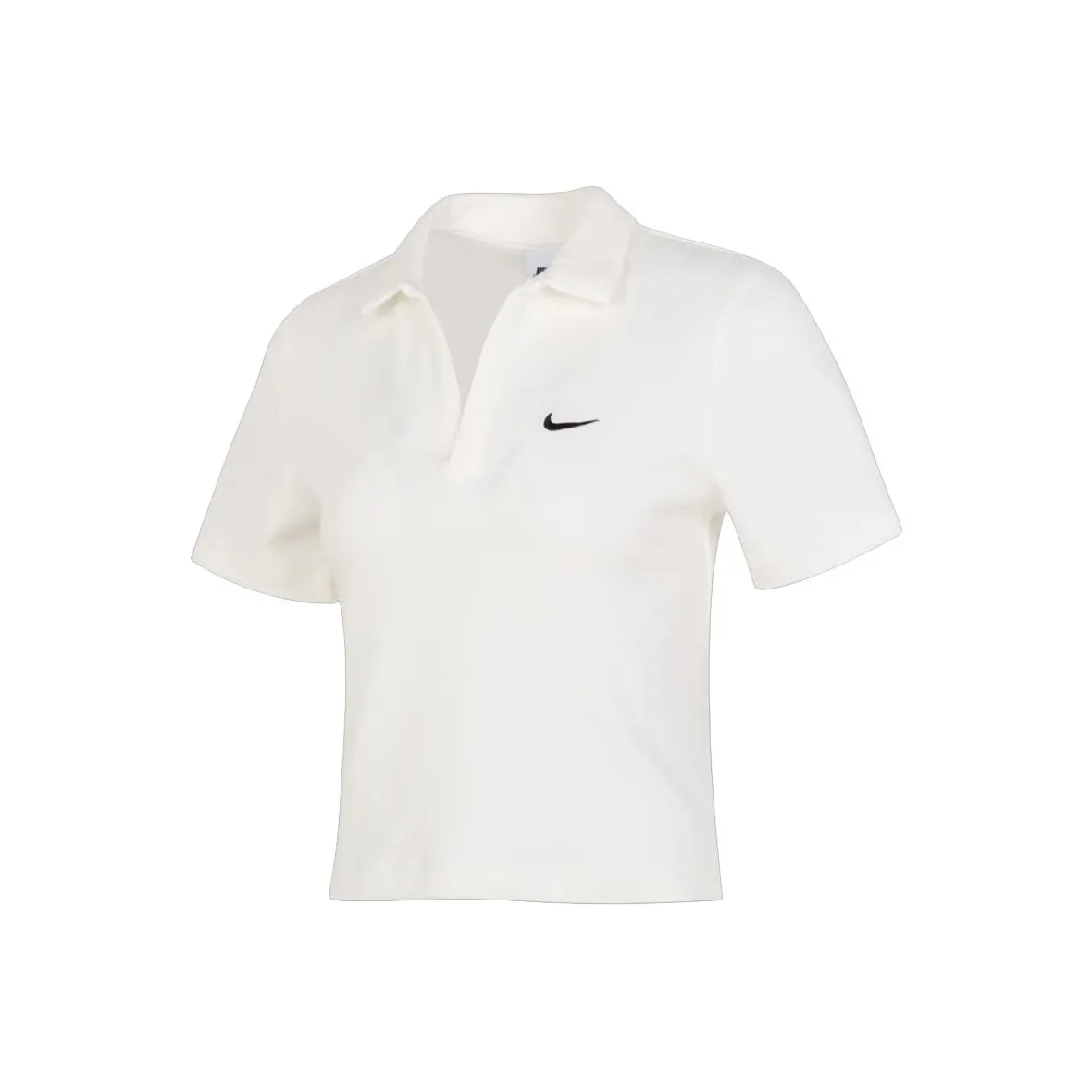 Nike Sportswear Essential Women's Short sleeve Polo Top 'Sail/Black'