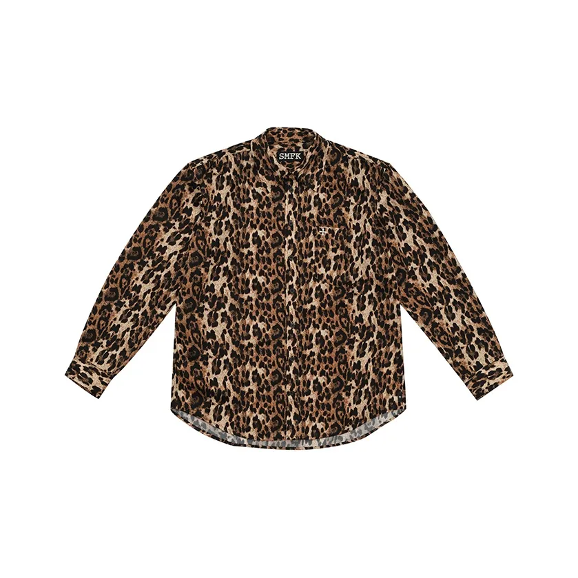 SMFK Леопардовый принт Женские рубашки