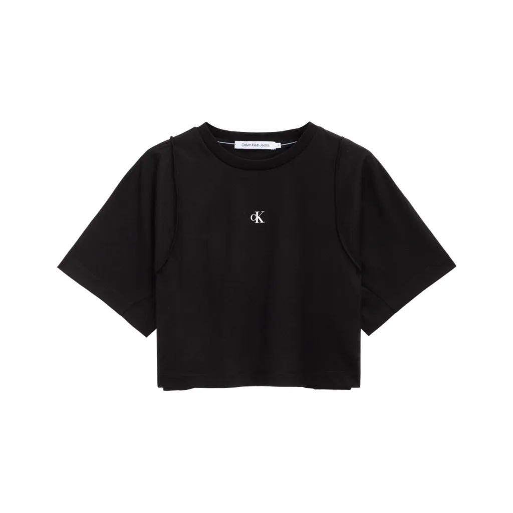Calvin Klein No Sun Series T Shirts Women's Black