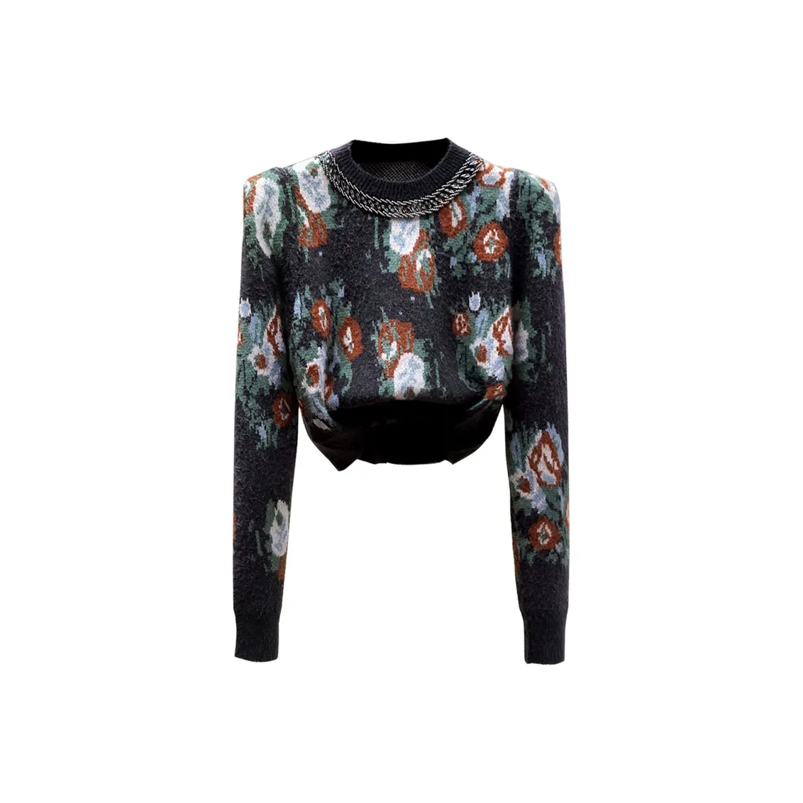 Cypress House Свитер Женский Темно-серый Зеленый