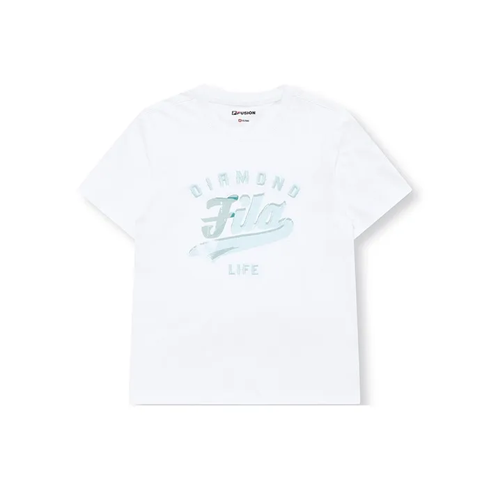 FILA FUSION Set in Sleeve T Shirt Women's Standard White