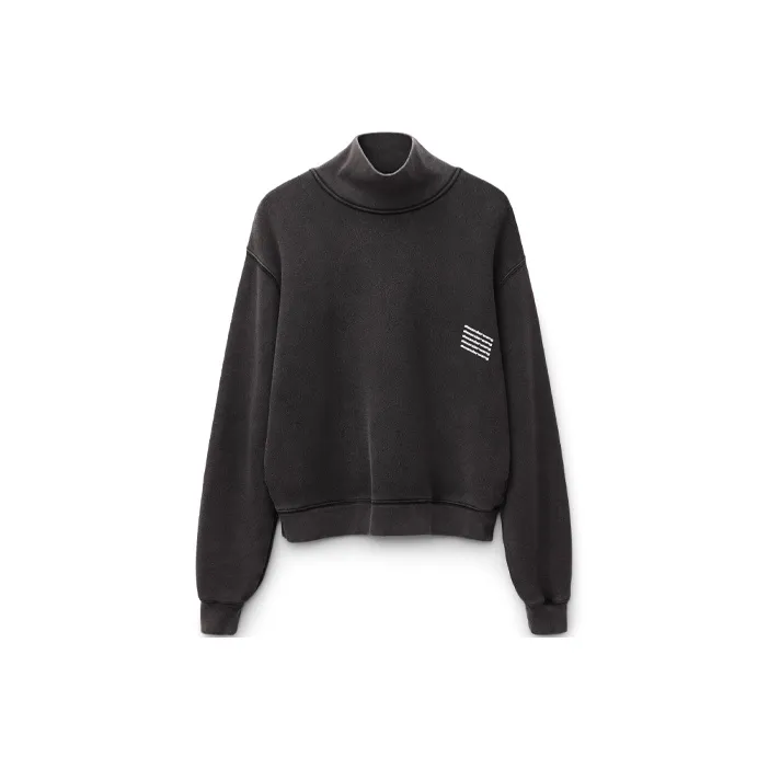 Alexander Wang Repeated Logo Rollneck Sweatshirt