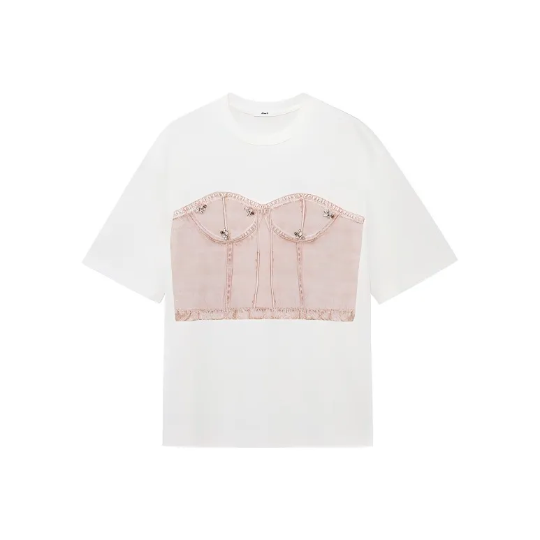 D'zzit Отбеленный белый Женские футболки