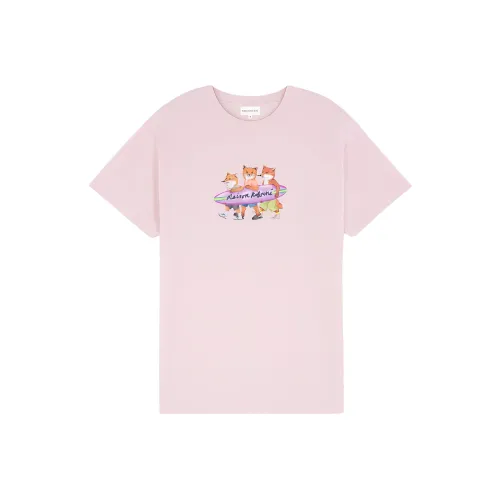 Maison Kitsune Светло-розовые Женские Футболки