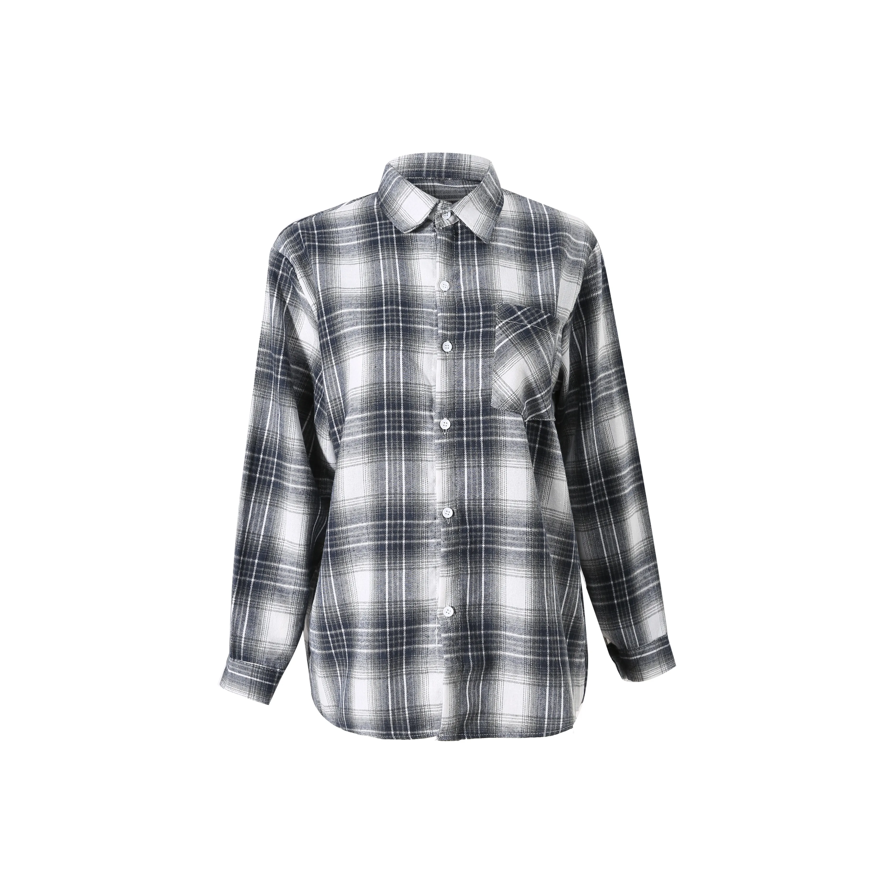 Nooidea Official Shirt Women's Black And White Plaid Shirt
