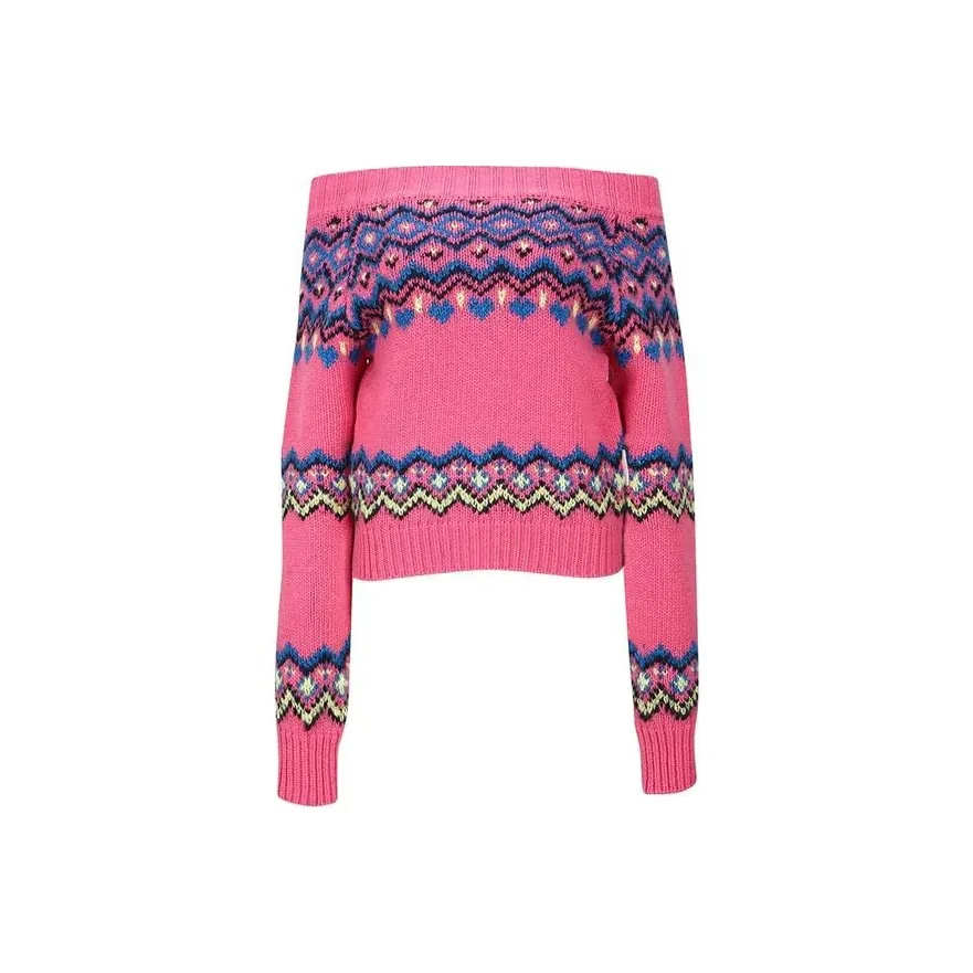 ANDERSSON BELL Tako Nordic Off-shoulder Jumper