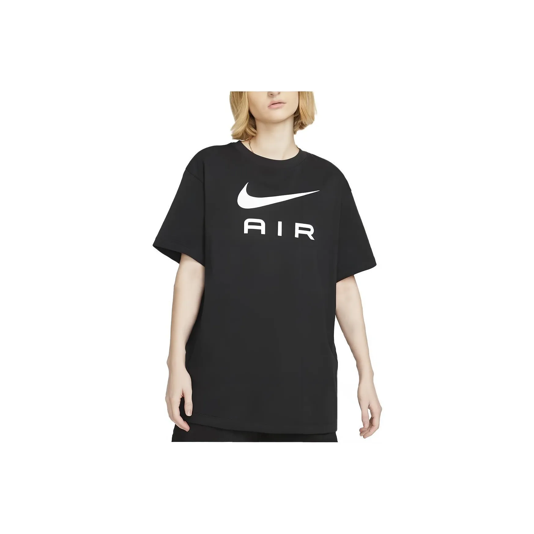 Nike Air Women's Graphics Print Loose-Fit T-Shirt Black