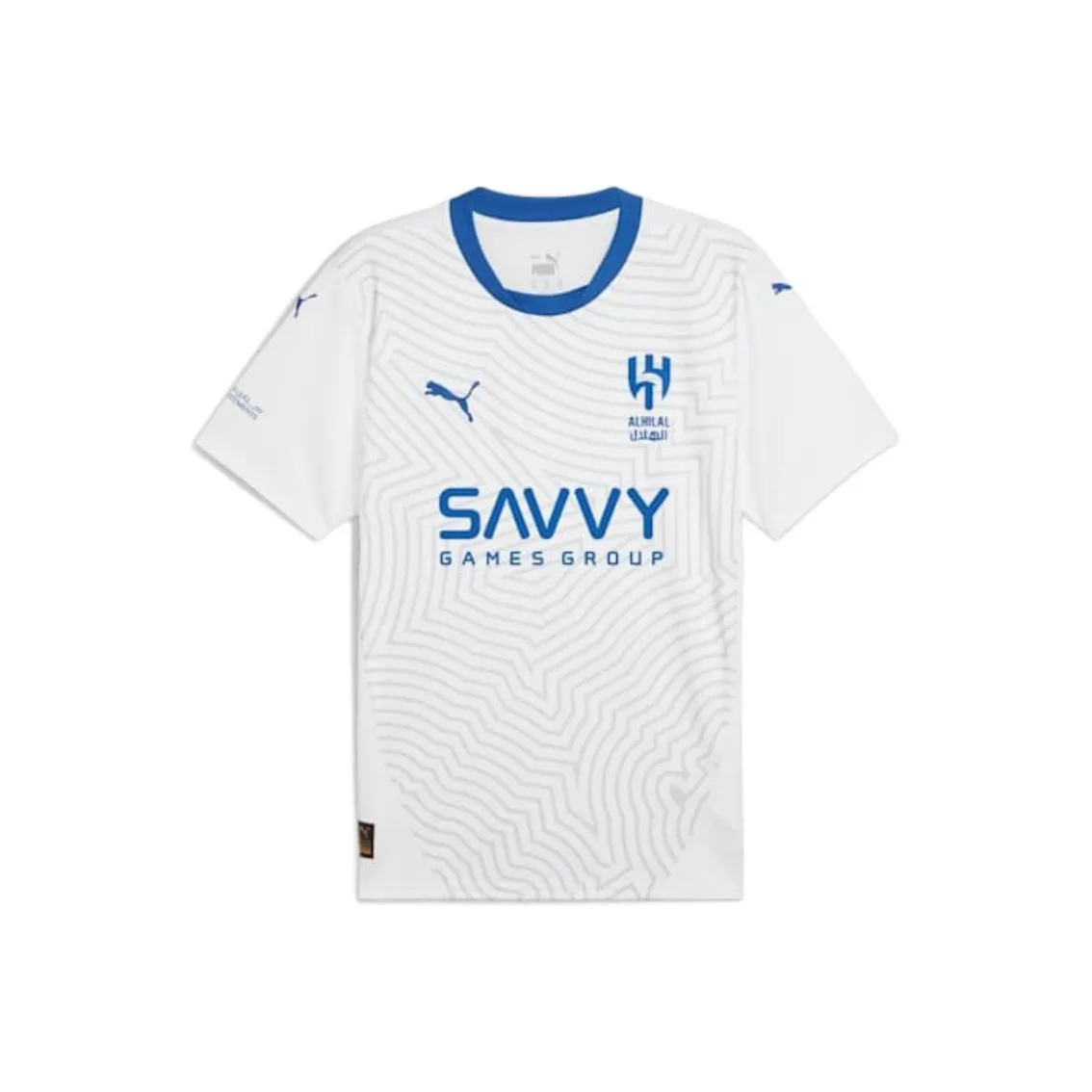 PUMA DRYCELL Al Hilal Saudi F.C. 24 25 Гостевой Реплика Джерси Мужской Футбол Джерси Белый Синий Цветовая схема