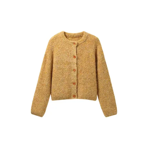 Small grains Имбирно-желтый Женские Свитеры