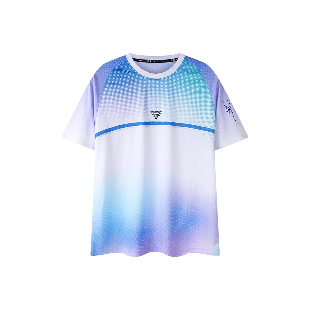 P.R IND Бадминтон Джерси Унисекс Аврора Синий Мода